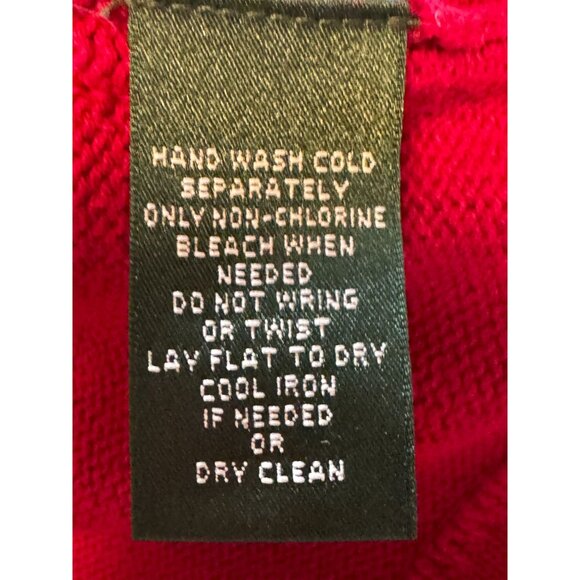 Lauren Ralph Lauren Red Knit Blazer Black Velvet Trim Equestrian Womens Small - Picture 5 of 10